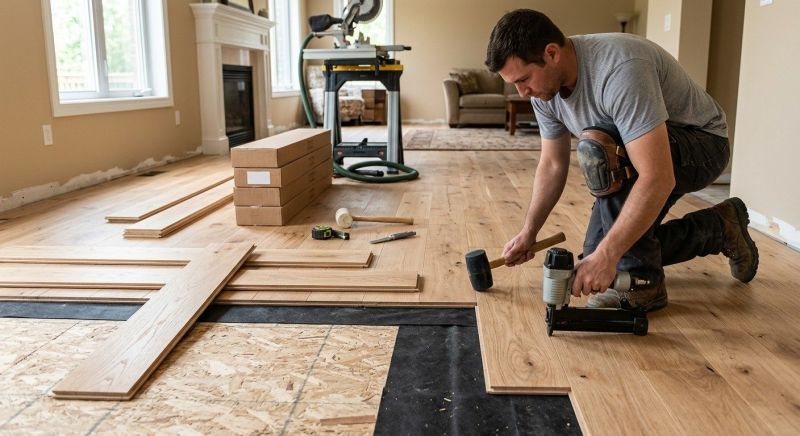 Wood Flooring Installation detail